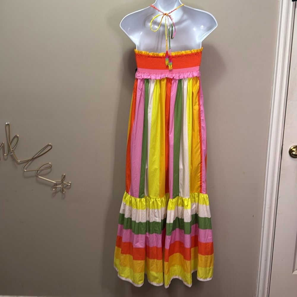Farm Rio Mixed Neon Dress Sz M - Picture 2 of 5